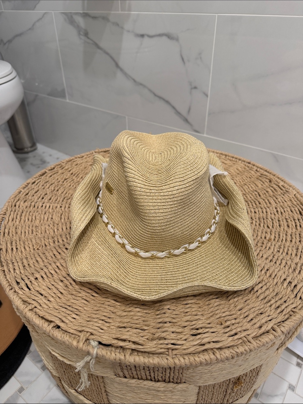 Straw Beach Fedora Hat - Natural
